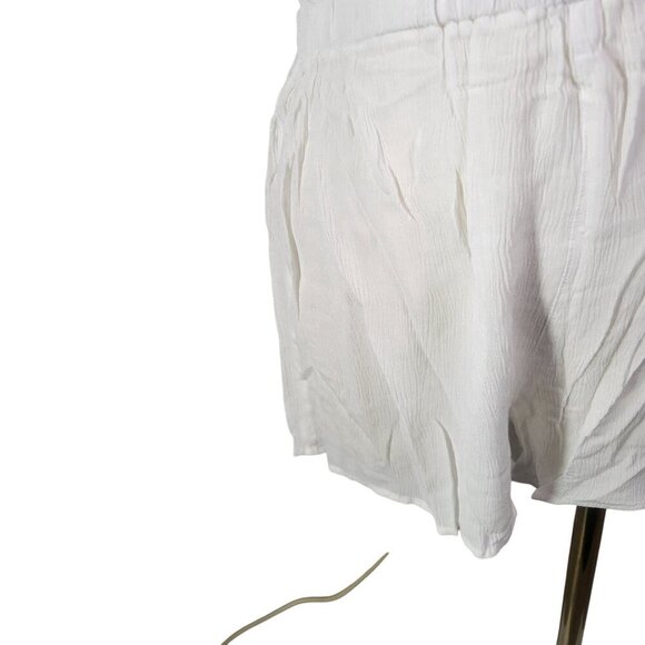 ASOS Design White Sleeveless Lightweight Elastic Waist Coverup Romper Size M - Picture 4 of 10